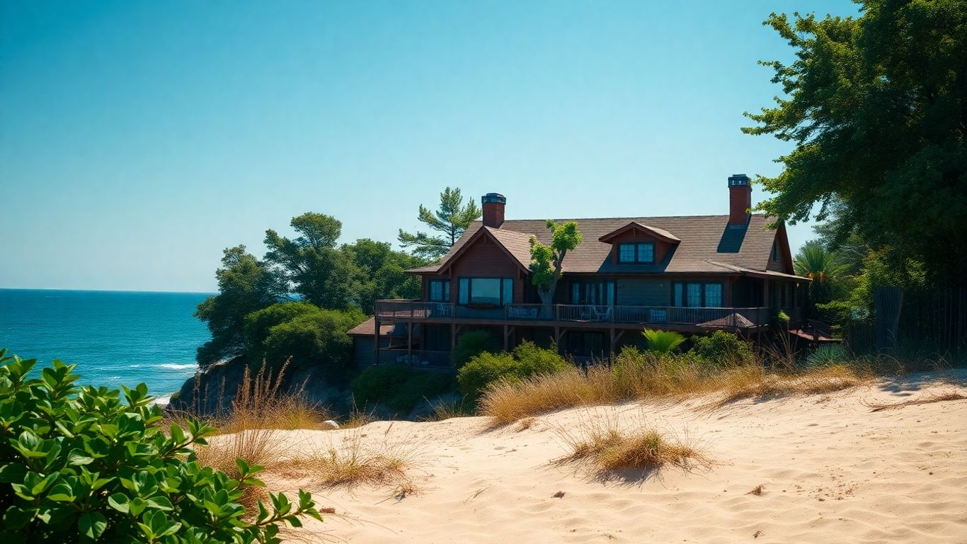 Coastal inn by the sea.