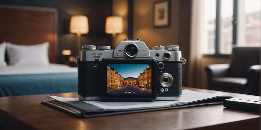 Illustration of hotel booking without upfront payment