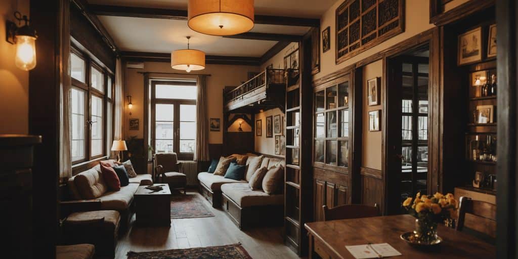 Affordable Turkish hostel room with traditional decor and amenities.