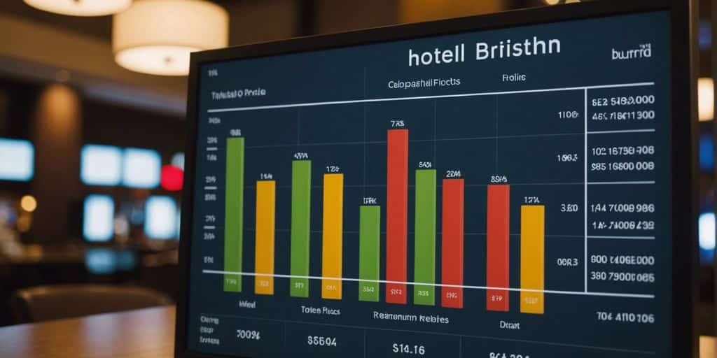 Bar graph showing hotel prices in different German cities, highlighting factors like location, amenities, and seasonality.