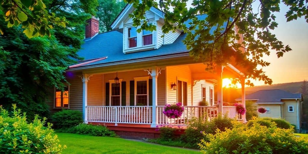 Alderlea House B&B amidst beautiful greenery and flowers.