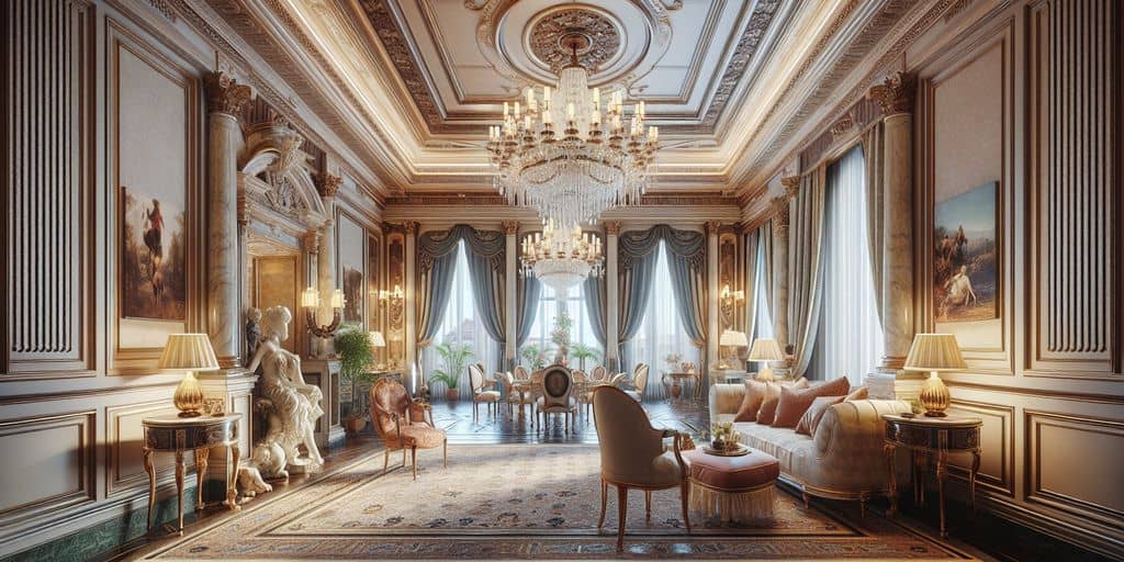 luxurious hotel room interior Italy