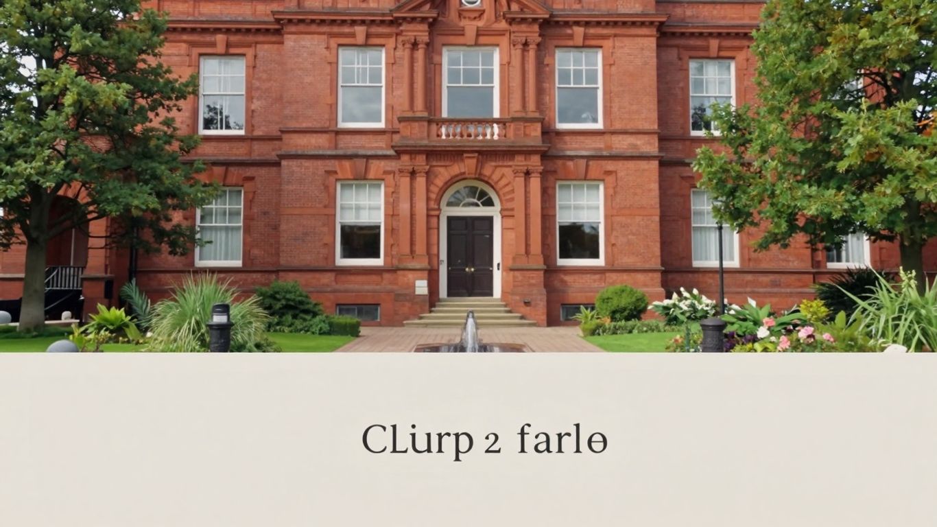 Historic Anfield House with surrounding gardens.