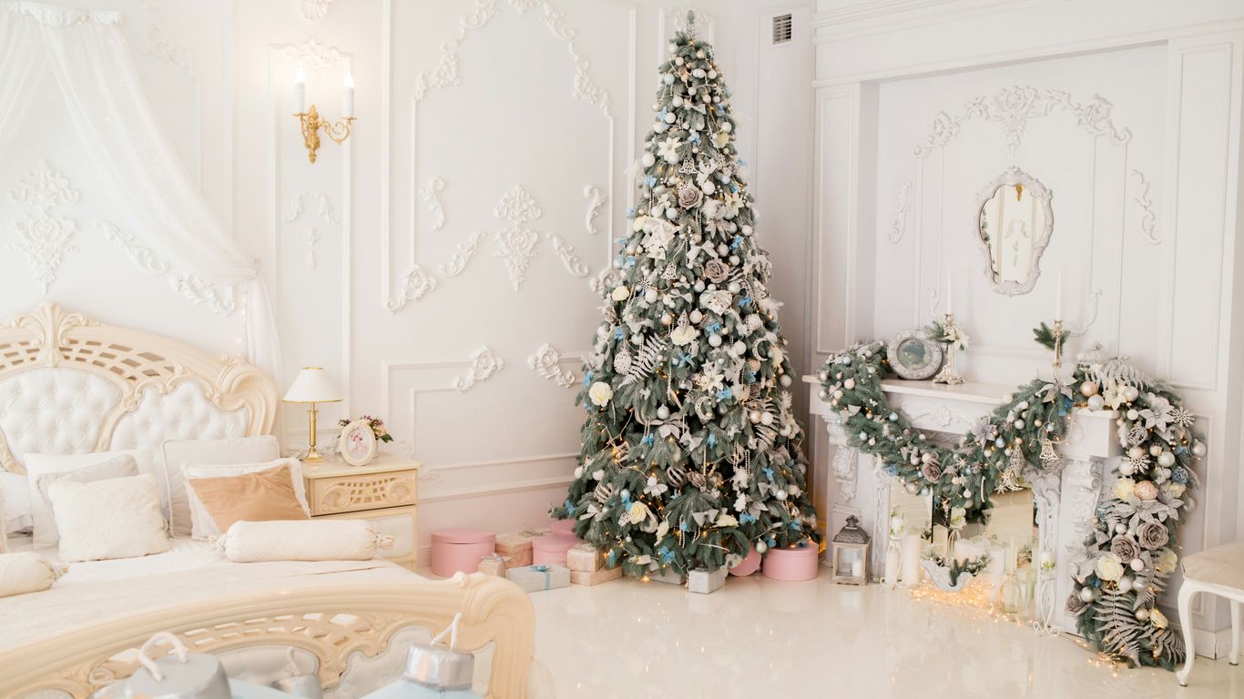 Christmass tree on side